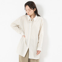 21号(6L～) ストライプジャカードシャツ