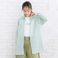 21号(6L～) ストライプジャカードシャツ