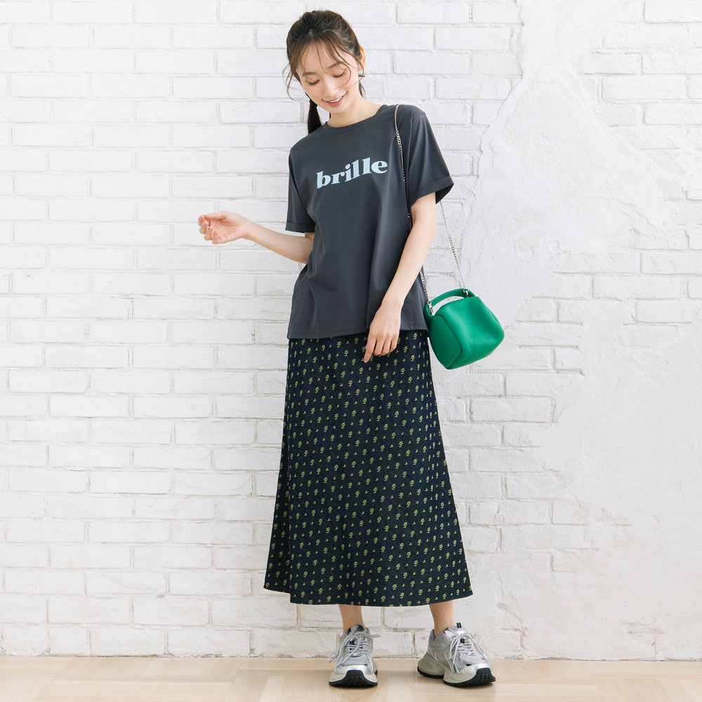 21号(6L~) フラワージャカードデニムスカート11