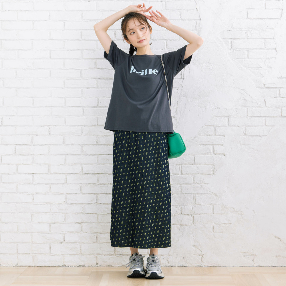 21号(6L~) フラワージャカードデニムスカート12