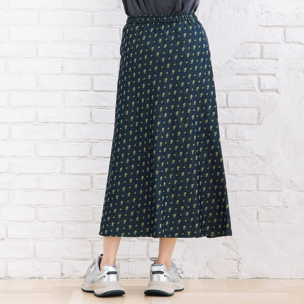 21号(6L~) フラワージャカードデニムスカート15