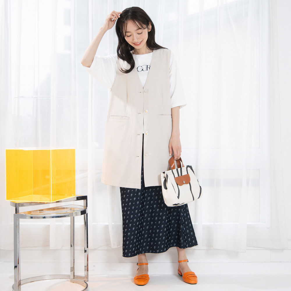 21号(6L~) フラワージャカードデニムスカート3