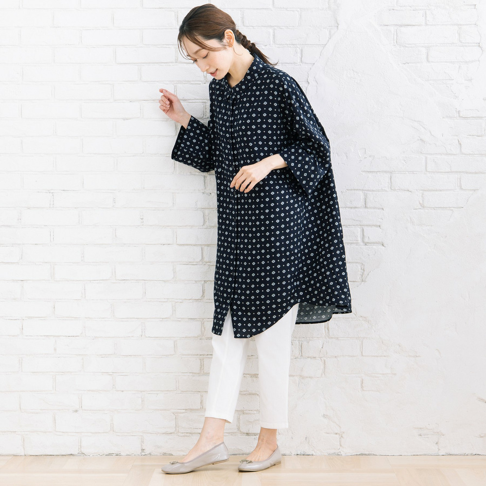 【sabstreet bis】【web限定】 アソートプリントシャツワンピース10