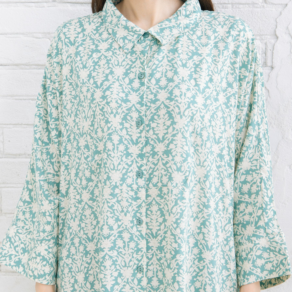 【sabstreet bis】【web限定】 アソートプリントシャツワンピース13