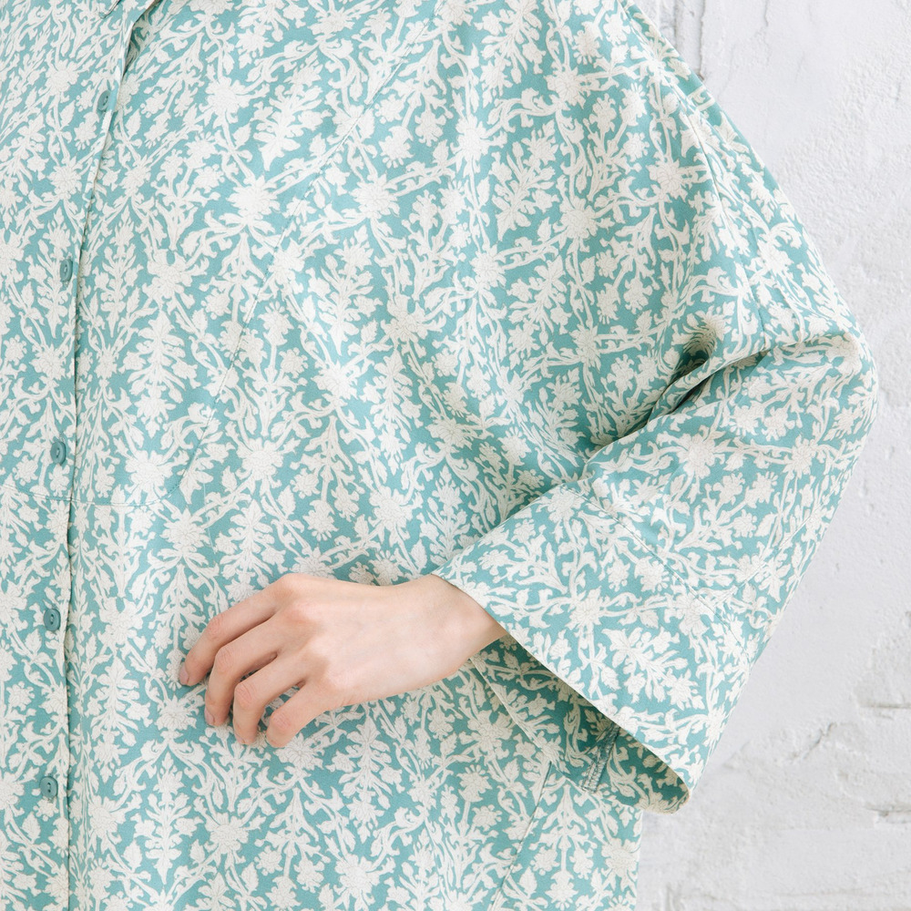 【sabstreet bis】【web限定】 アソートプリントシャツワンピース14