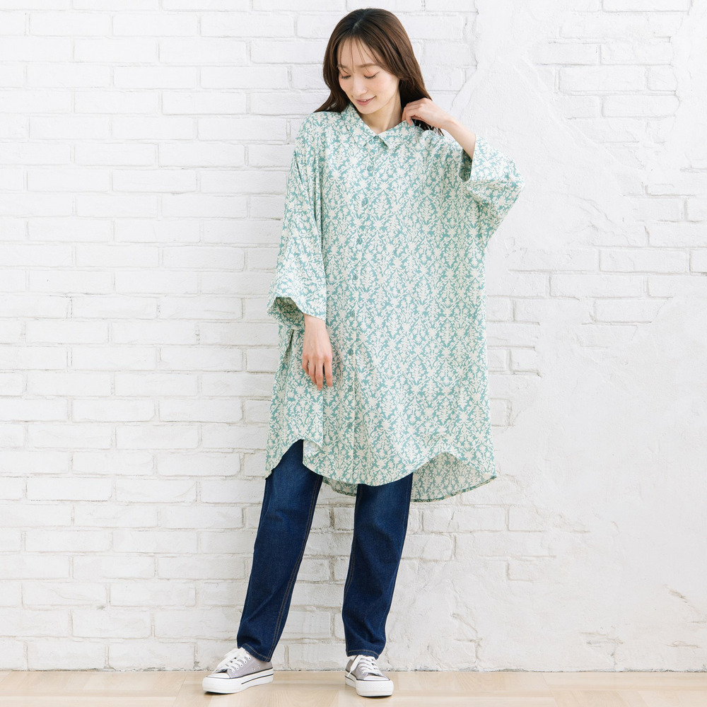 【sabstreet bis】【web限定】 アソートプリントシャツワンピース2