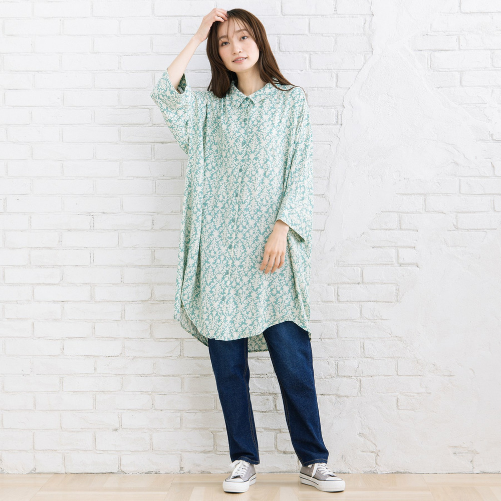 【sabstreet bis】【web限定】 アソートプリントシャツワンピース3