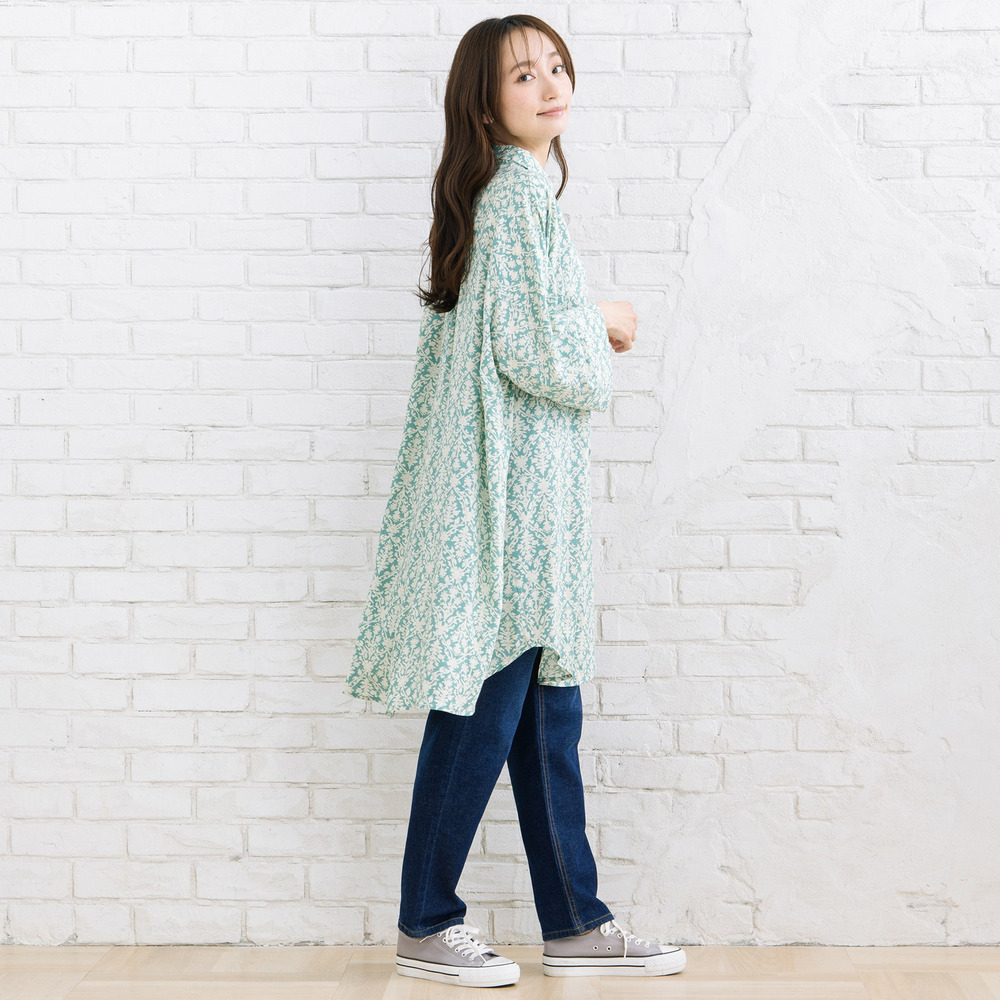 【sabstreet bis】【web限定】 アソートプリントシャツワンピース4