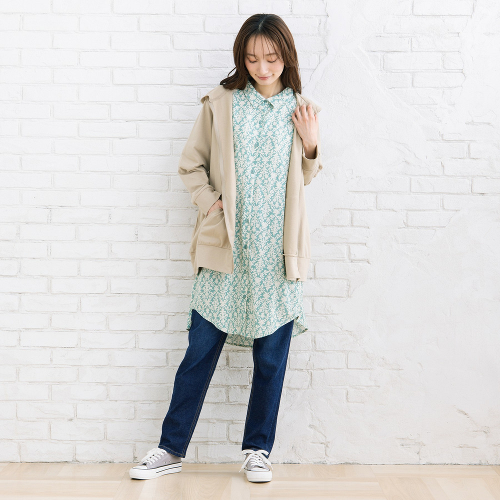 【sabstreet bis】【web限定】 【吸水速乾】裏毛ジップパーカー1