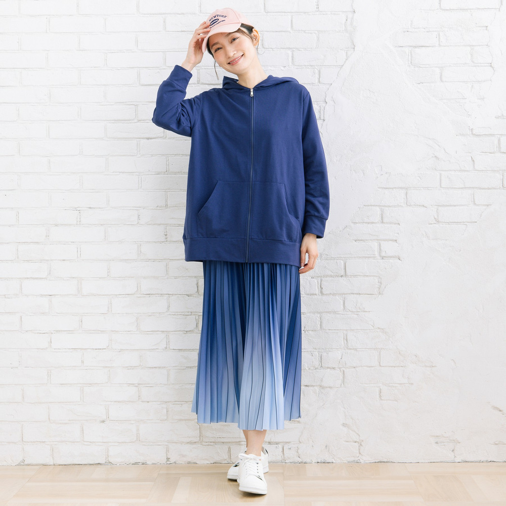 【sabstreet bis】【web限定】 【吸水速乾】裏毛ジップパーカー10