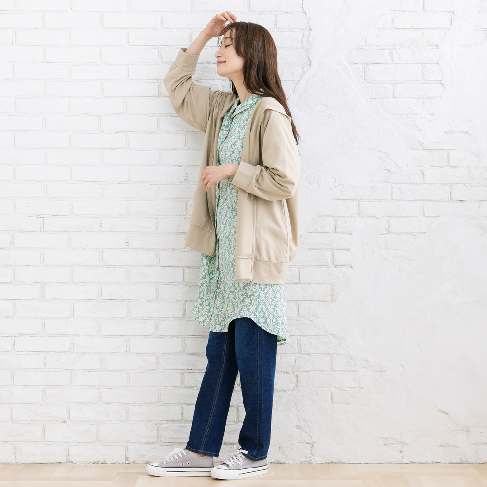 【sabstreet bis】【web限定】 【吸水速乾】裏毛ジップパーカー2