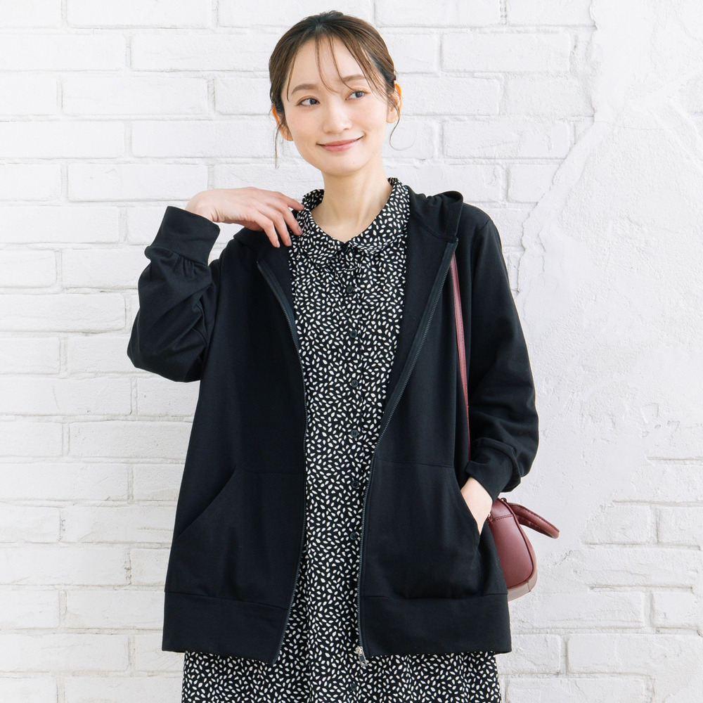 【sabstreet bis】【web限定】 【吸水速乾】裏毛ジップパーカー1