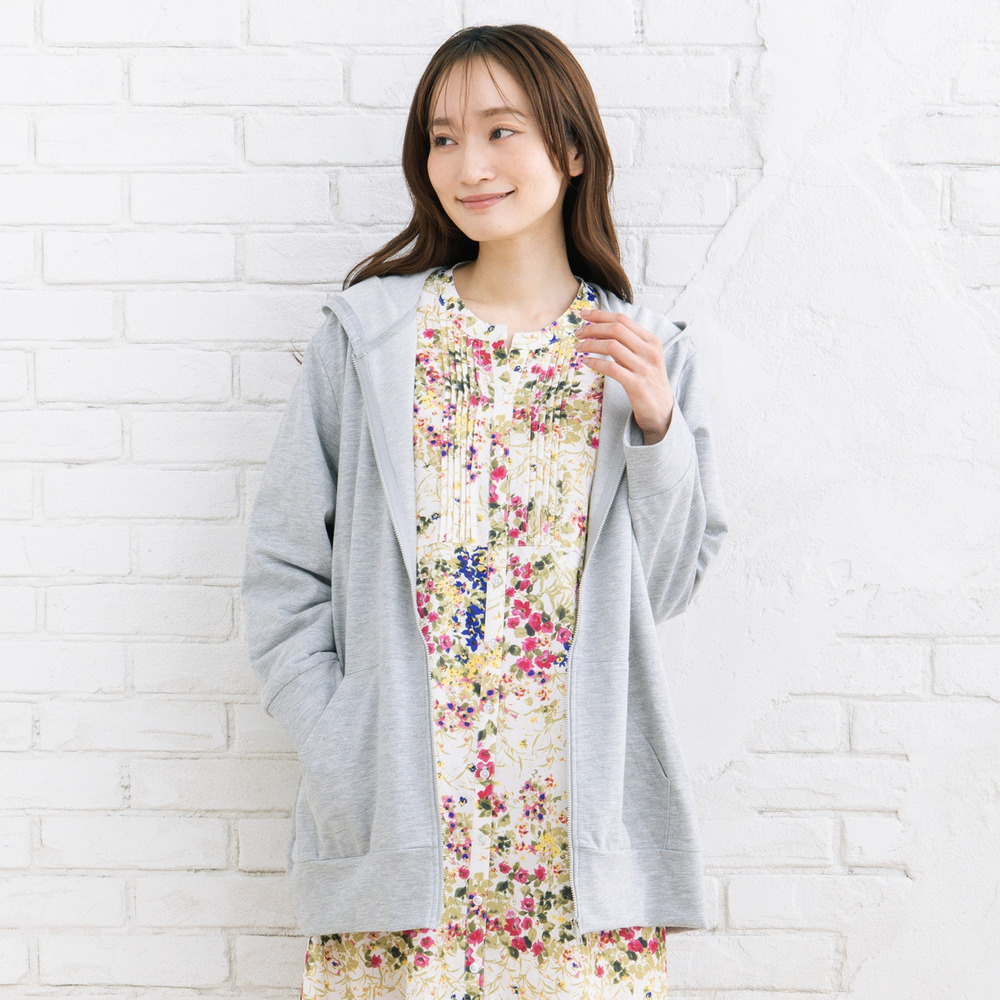 【sabstreet bis】【web限定】 【吸水速乾】裏毛ジップパーカー1