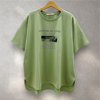 【sabstreet bis】【web限定】 【接触冷感・吸水速乾】モノクロプリントカットソー