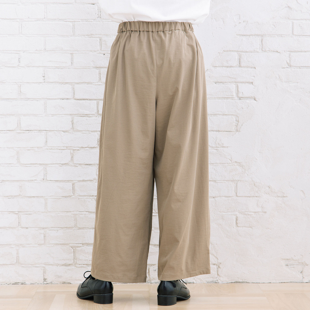 【sabstreet bis】【web限定】 ストレッチタックワイドパンツ16