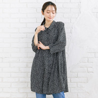 【sabstreet bis】【web限定】 ピンタックジョーゼットチュニック