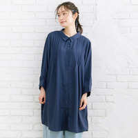 【sabstreet bis】【web限定】 ピンタックジョーゼットチュニック