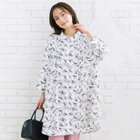 【sabstreet bis】【web限定】 ピンタックジョーゼットチュニック