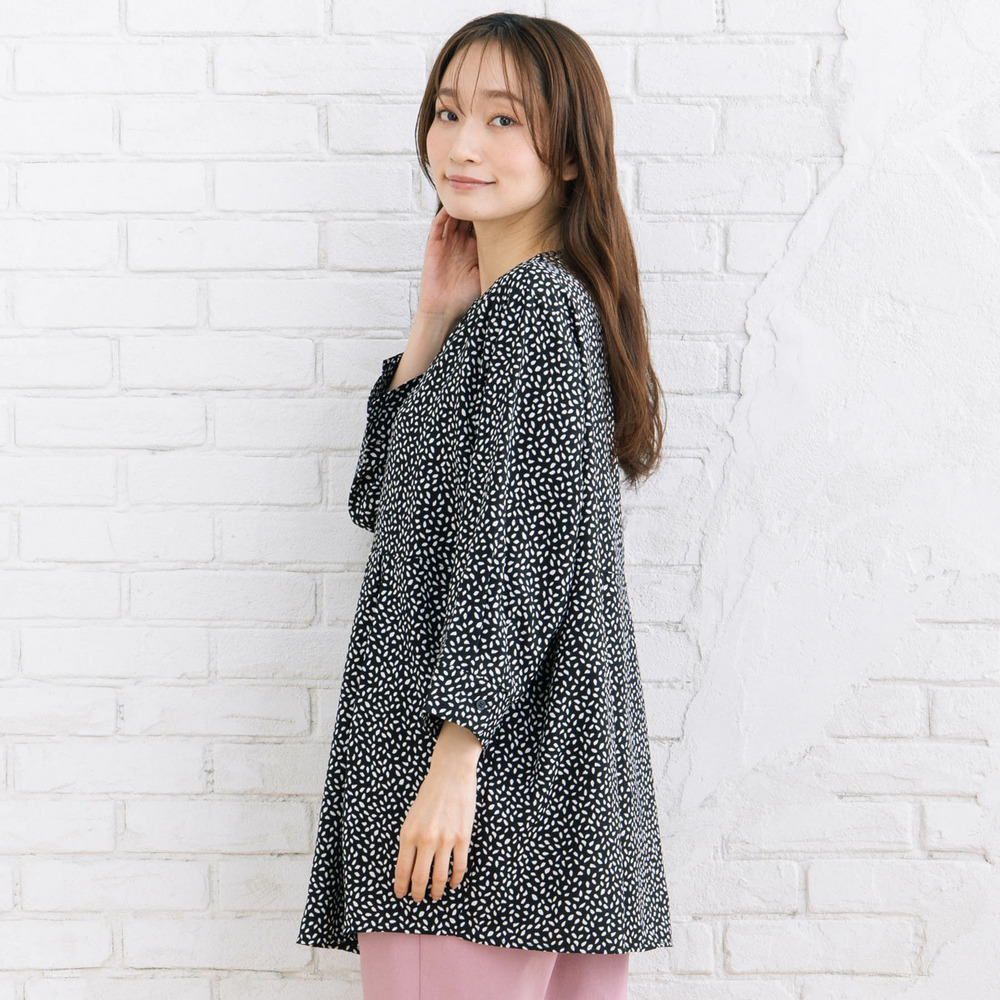 【sabstreet bis】【web限定】 ウエストタックジョーゼットブラウス10