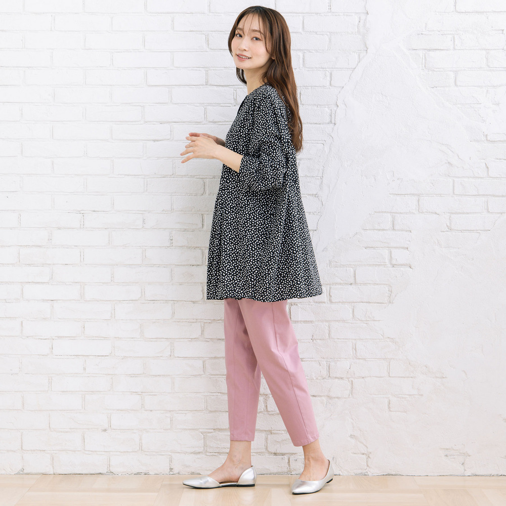 【sabstreet bis】【web限定】 ウエストタックジョーゼットブラウス2