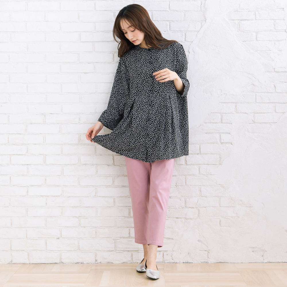 【sabstreet bis】【web限定】 ウエストタックジョーゼットブラウス3