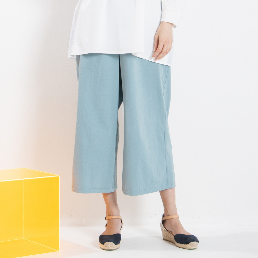 21号(6L～) ナチュラルストレッチガウチョパンツ