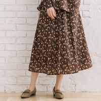 21号(6L～) パウダーサテンチューリッププリントスカート