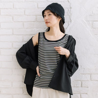 ボーダーテレコタンクトップ