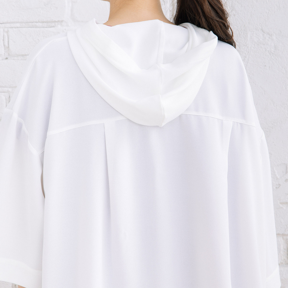 【COOL・UV・防シワ】スムースジョーゼットフーディブルゾン13