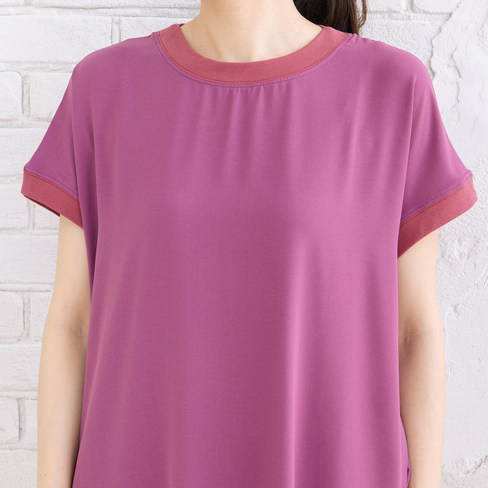 【COOL・UV・防シワ】スムースジョーゼットリブワンピース16