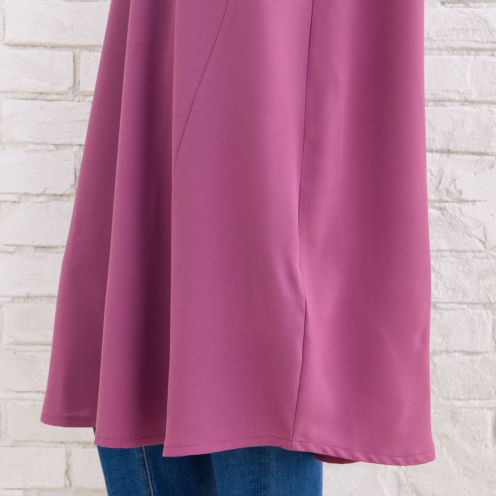 【COOL・UV・防シワ】スムースジョーゼットリブワンピース19