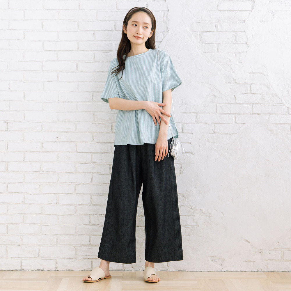 21号(6L~) 〈MADE IN JAPAN〉【LYCRA・COOLMAX・吸汗・速乾】シアサッカーカットソー【予約販売限定】1