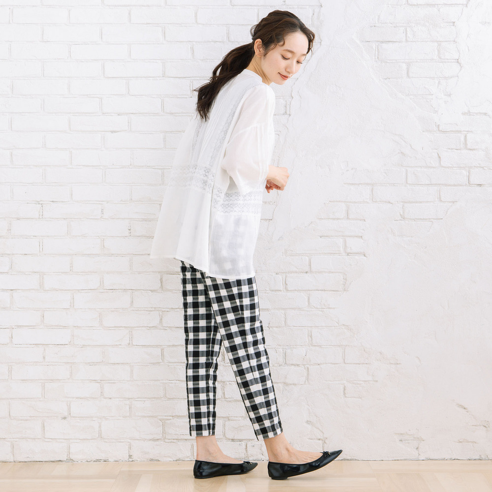 21号(6L~) アソートチェックストレッチパンツ【予約販売限定】11