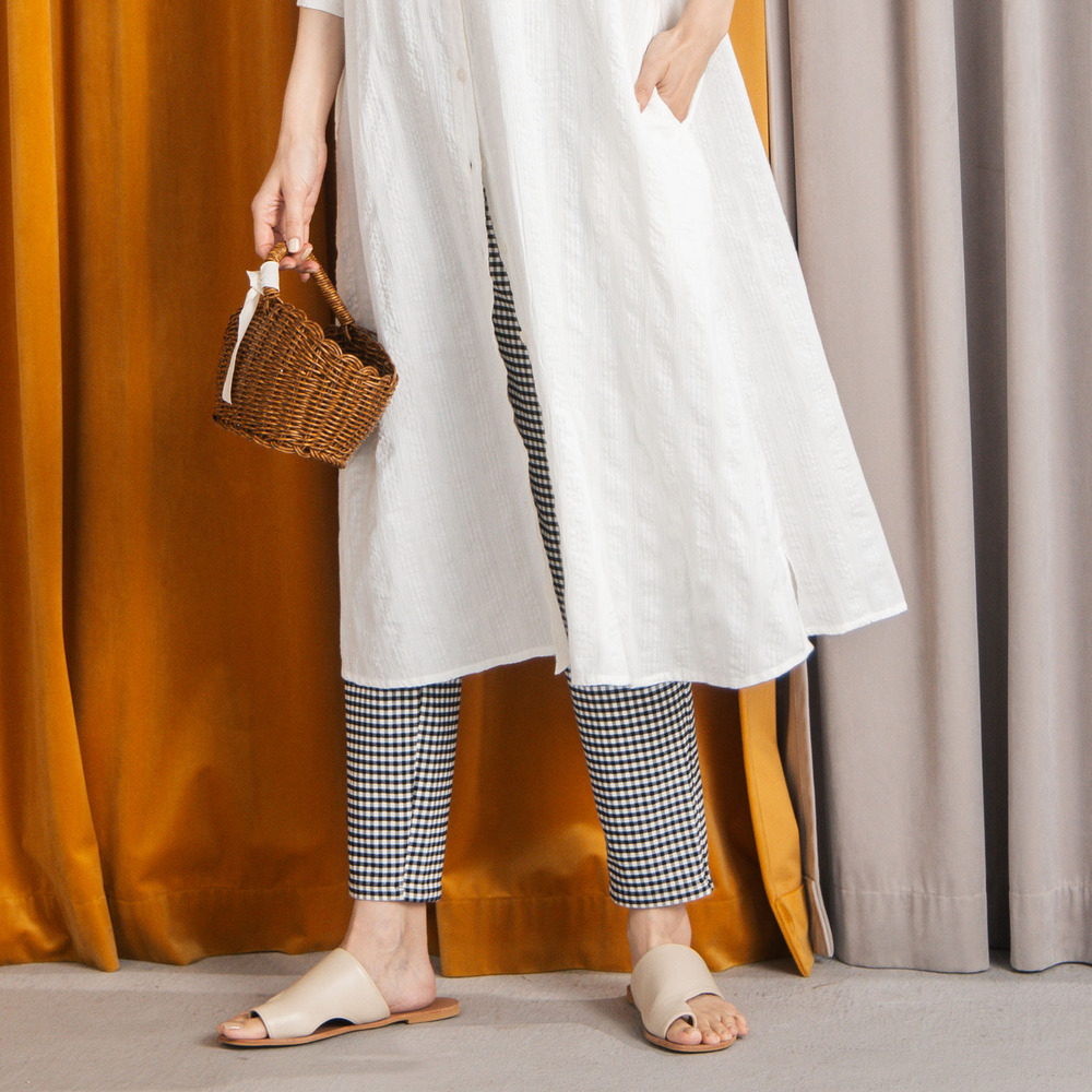 21号(6L~) アソートチェックストレッチパンツ【予約販売限定】1