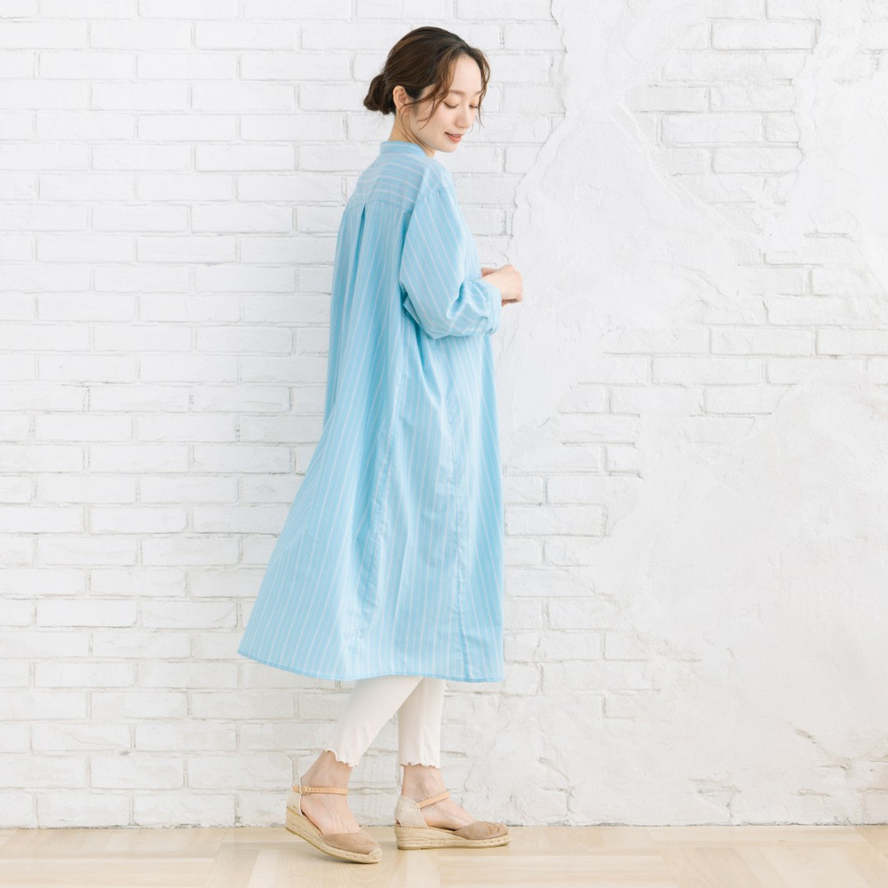 【sabstreet bis】【web限定】 【接触冷感】Aラインシャツワンピース12