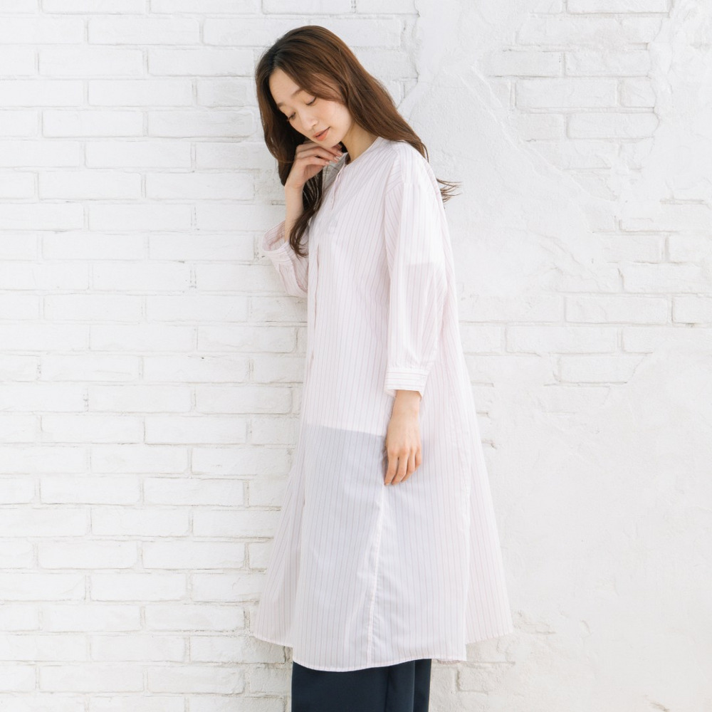 【sabstreet bis】【web限定】 【接触冷感】Aラインシャツワンピース15