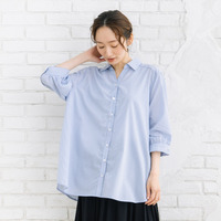 【sabstreet bis】【web限定】 【接触冷感】6分丈キーネックシャツ