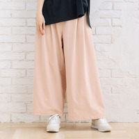 【sabstreet bis】【web限定】 ストレッチゆるタックワイドパンツ