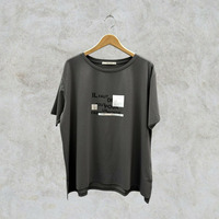 【sabstreet bis】【web限定】 箔×ロゴプリントTシャツ