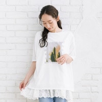 【sabstreet bis】【web限定】 【接触冷感・UV】フラワーフォトプリントTシャツ