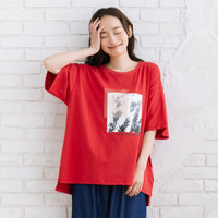 【sabstreet bis】【web限定】 モノクロプリントTシャツ