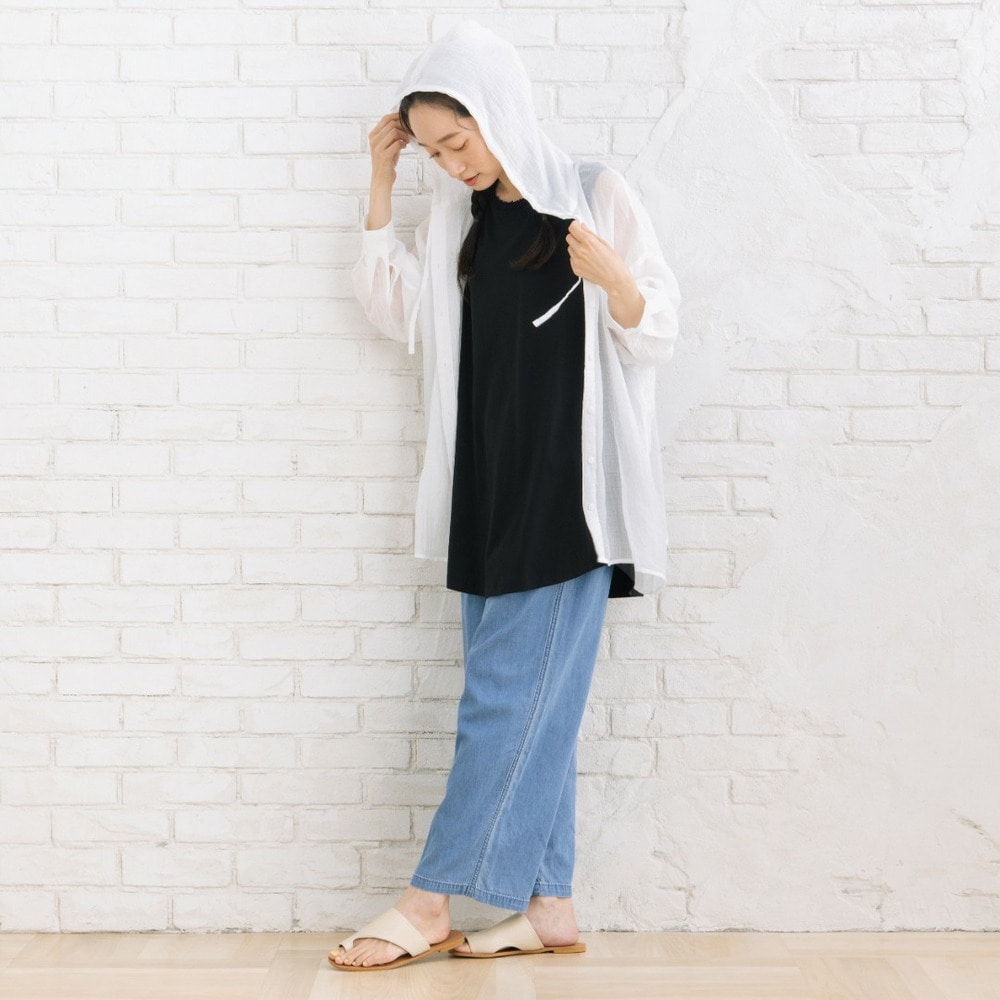 【sabstreet bis】【web限定】 シアーフーディシャツ11