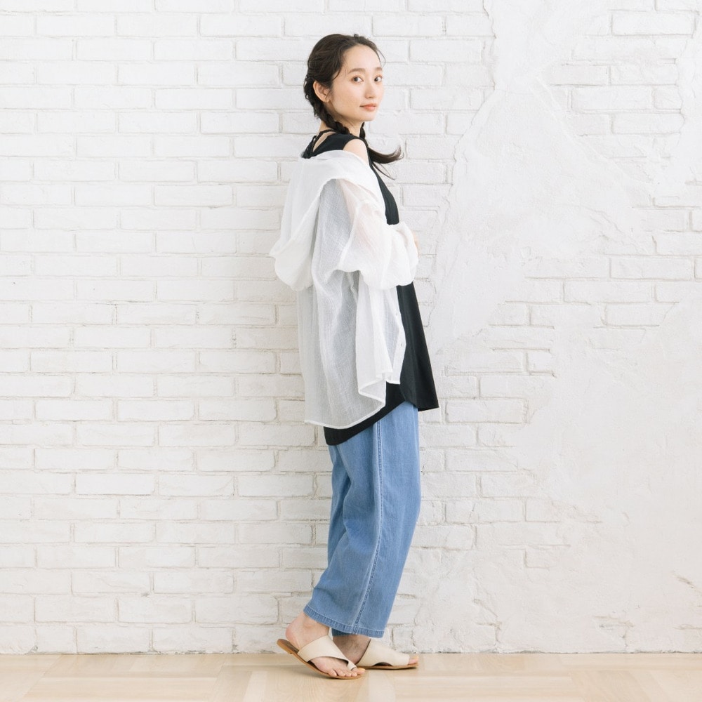 【sabstreet bis】【web限定】 シアーフーディシャツ12