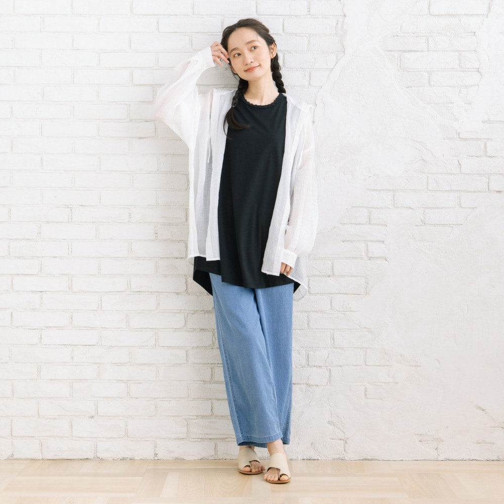 【sabstreet bis】【web限定】 シアーフーディシャツ9