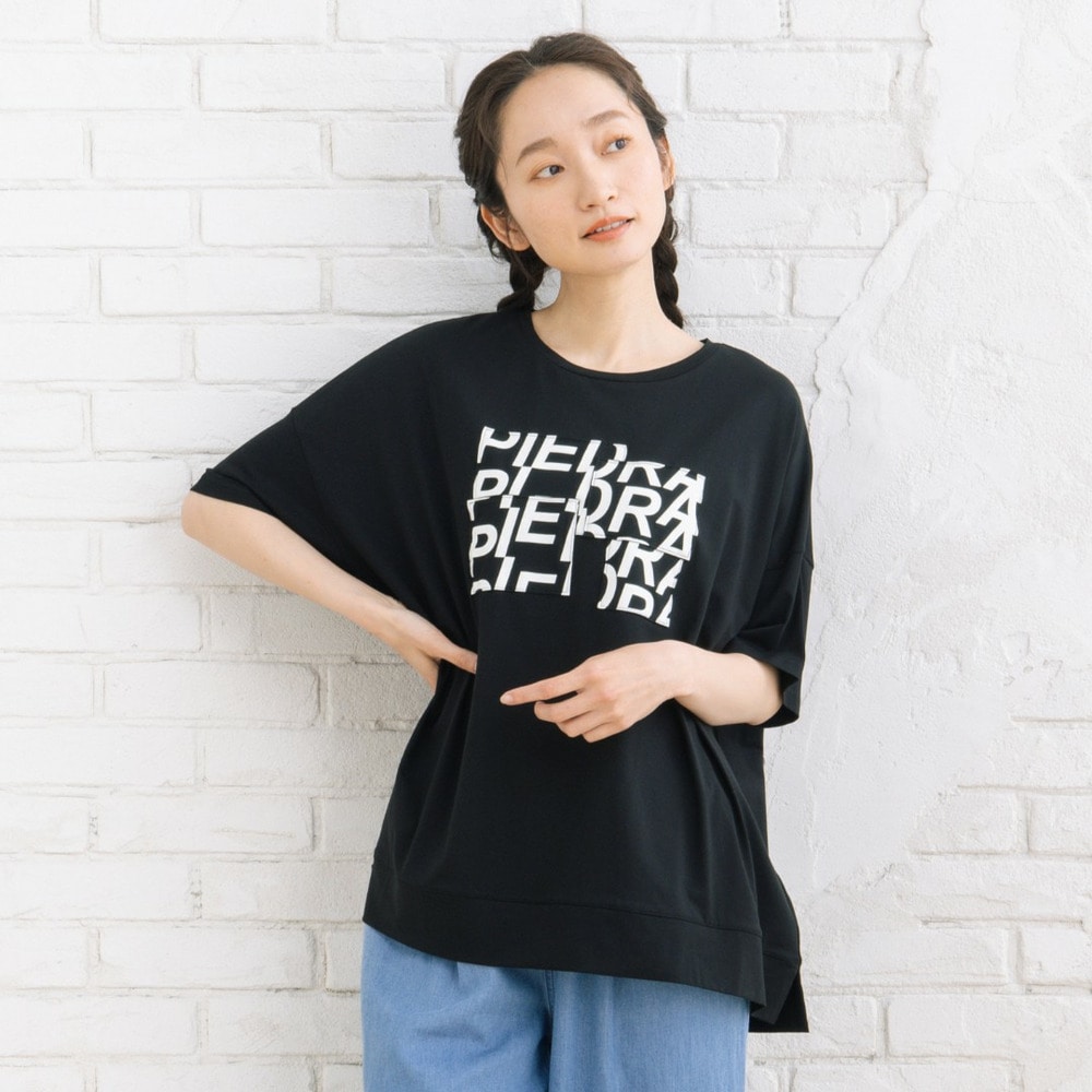 【sabstreet bis】【web限定】 【接触冷感】パッチワークロゴTシャツ