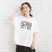 【sabstreet bis】【web限定】 【接触冷感】パッチワークロゴTシャツ
