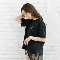 [Rogique]フレンチグリーティングロゴTシャツ