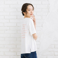 [Rogique]フレンチグリーティングロゴTシャツ