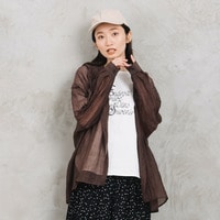 【sabstreet bis】【web限定】 シアーフーディシャツ