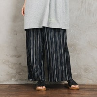 【sabstreet bis】【web限定】 セルフカットプリーツワイドパンツ